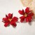  Bohemia exaggerating personality trend big flowers flowers ear stud all-Purpose fashion wind woman style