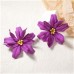  Bohemia exaggerating personality trend big flowers flowers ear stud all-Purpose fashion wind woman style