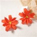  Bohemia exaggerating personality trend big flowers flowers ear stud all-Purpose fashion wind woman style