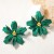  Bohemia exaggerating personality trend big flowers flowers ear stud all-Purpose fashion wind woman style