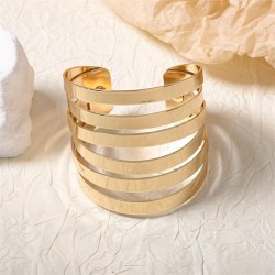  punk wind fashion brief personality samll Metal hollow annular opening lady l..