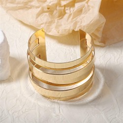  fashion brief wind samll Metal Irregular annular opening lady all-Purpose ban..