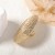  brief fashion Metal geometry Oval all-Purpose leisure ring wind temperament day woman style
