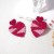  brief fashion creative beads Cloth unique love multicolor Optional exaggerating earring