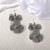  occidental style exaggerating Metal hollow three-dimensional flowers tassel earring fashion petal samll woman