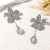  personality retro fashion high fully-jewelled flowers drop pendant woman Earring all-Purpose day style