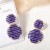 occidental style fashion fully-jewelled brief geometry Round pendant Earring super woman temperament day style