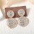 occidental style fashion fully-jewelled brief geometry Round pendant Earring super woman temperament day style