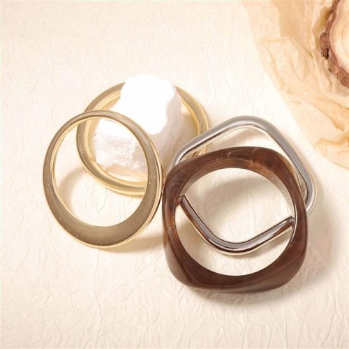 personality retro trend wind resin geometry annular four bangle all-Purpose leisure woman style
