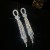 occidental style diamond triangle tassel ear stud fashion temperament earrings woman samll persona