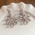  diamond sun flower ear stud occidental style exaggerating earrings earring fashion samll Earring high