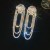 silver occidental style diamond drop tassel ear stud woman exaggerating samll earrings high fas