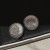 silver diamond geometry Metal ear stud woman retro temperament earrings samll fashion a