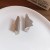 silver Irregular Metal ear stud fashion temperament earrings occidental style samll Earring high