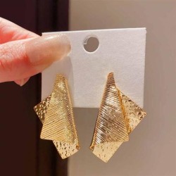 ( Silver needle  Gold)silver occidental style Irregular geometry ear stud woman samll earrings fashion temperament Earr