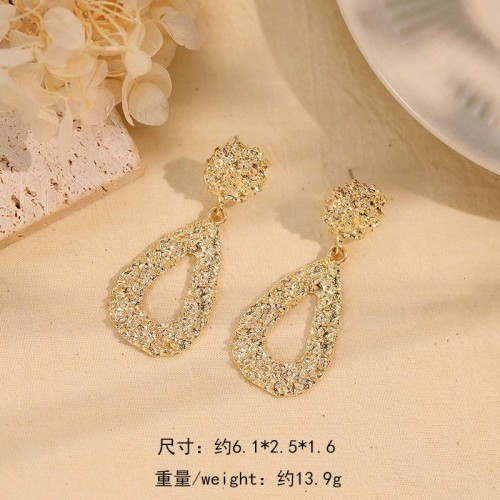 ( water dropKCgold )occidental styleins brief drop earrings personality exaggerating square earrings high samll retro e