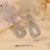 occidental styleins brief drop earrings personality exaggerating square earrings high samll retro e