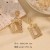 occidental styleins brief drop earrings personality exaggerating square earrings high samll retro e