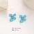 occidental styleins four flower flowers ear stud fashion brief color petal earrings small fresh ear stud