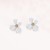 occidental styleins four flower flowers ear stud fashion brief color petal earrings small fresh ear stud