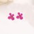 occidental styleins four flower flowers ear stud fashion brief color petal earrings small fresh ear stud