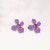 occidental styleins four flower flowers ear stud fashion brief color petal earrings small fresh ear stud