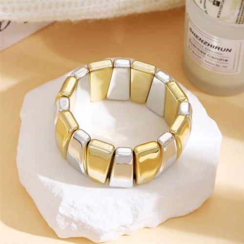  occidental style personality width surface gold silver bangle  high Metal wind fashion temperament
