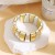  occidental style personality width surface gold silver bangle  high Metal wind fashion temperament