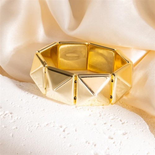  occidental style personality gold silver square bangle  high Metal wind surface exaggerating woman