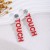 occidental style creative cartoon Word Acrylic earring  personality Olives fashion temperament earrings