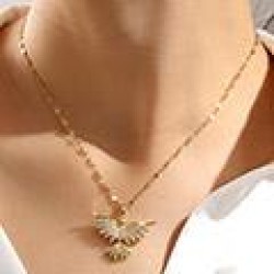 1 fashion sweetOL flash diamond angel personality lady necklace