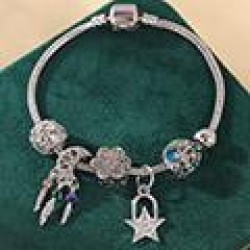fashion  Metal all-PurposeDL concise flash diamond Moon and stars personality ..