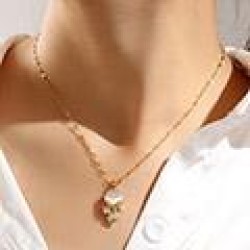 1 fashion sweetOL flash diamond fox personality lady necklace