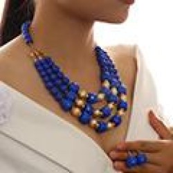 European and American fashion gorgeous multi-layer beads Joker temperament lad..