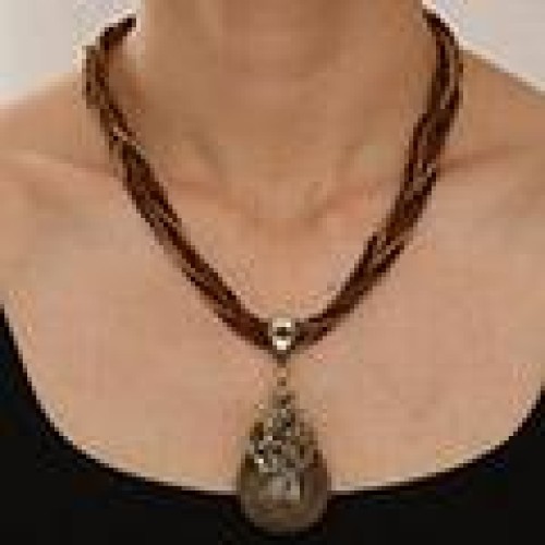 fashion Bohemia noble wind flowers drop temperament lady short necklace
