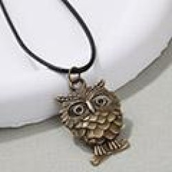 1 fashion retro owl pendant personality lady necklace