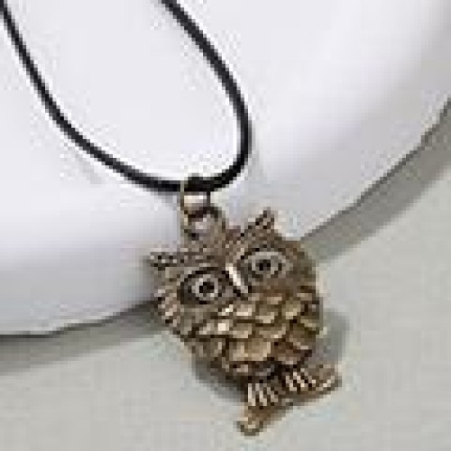 1 fashion retro owl pendant personality lady necklace