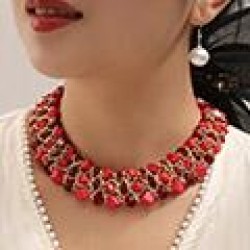 1 fashion noble wind turquoise crystal establishment temperament lady necklace