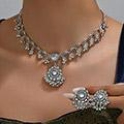 1 fashion retro flash diamond accessories temperament personality woman neckla..