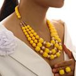 European and American fashion gorgeous multi-layer beads Joker temperament lad..