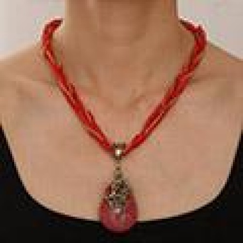  fashion Bohemia noble wind flowers drop temperament lady short necklace
