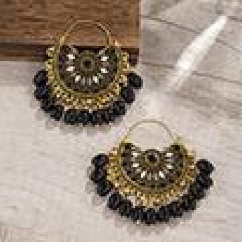 1 fashion noble wind retro sector temperament lady earring