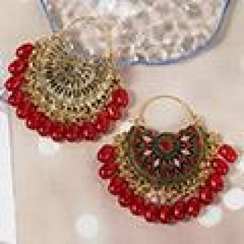 1 fashion noble wind retro sector temperament lady earring