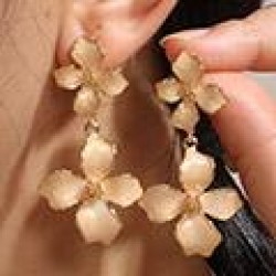 fine 1 fashion concise four leaf petal temperament lady earring