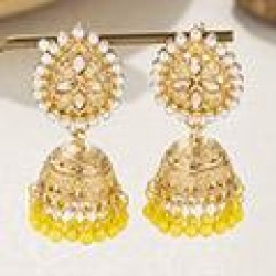 1 fashion mosaic Pearl drop temperament lady earring