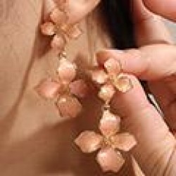 fine 1 fashion concise four leaf petal temperament lady earring