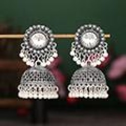 1 fashion noble wind retro shine gem exaggerating earring gem temperament