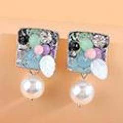 fine 1 fashion sweetOL three-dimensional square accessories temperament lady e..
