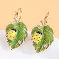 fine 1 fashion sweetOL color leaves temperament lady buckle/ earring