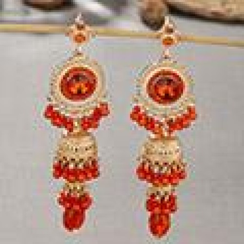 1 fashion noble wind concise circle Double layer exaggerating temperament lady earring